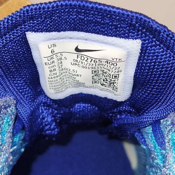 Nike Air Max Flyknit Racer Royal Blue Algae New With Tag Mens Size 6  FD2765-400 - Picture 12 of 12